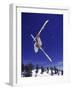 Low Angle View of a Skier in Mid Air-null-Framed Photographic Print