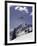 Low Angle View of a Skier in Mid Air-null-Framed Photographic Print