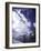 Low Angle View of a Skier in Mid Air-null-Framed Photographic Print