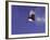 Low Angle View of a Skier in Mid Air-null-Framed Photographic Print