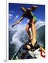 Low Angle View of a Surfer-null-Framed Photographic Print