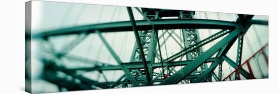 Low Angle View of a Suspension Bridge, Williamsburg Bridge, New York City, New York State, USA-null-Stretched Canvas