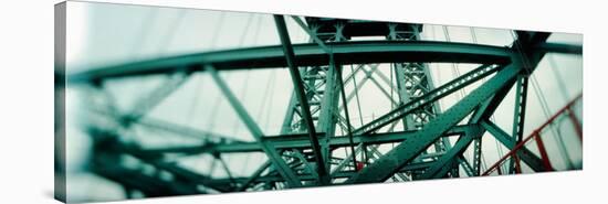 Low Angle View of a Suspension Bridge, Williamsburg Bridge, New York City, New York State, USA-null-Stretched Canvas