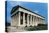 Low Angle View of a Temple, Temple of Hephaestus, Ancient Agora, Athens, Greece-null-Stretched Canvas