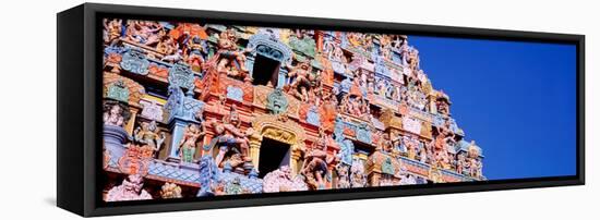 Low Angle View of a Temple, Tiruchirapalli, Tamil Nadu, India-null-Framed Stretched Canvas