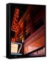 Low Angle View of a Theatre Lit Up at Night, Apollo Theater, Harlem, Manhattan, New York City-null-Framed Stretched Canvas