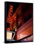 Low Angle View of a Theatre Lit Up at Night, Apollo Theater, Harlem, Manhattan, New York City-null-Framed Stretched Canvas