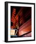 Low Angle View of a Theatre Lit Up at Night, Apollo Theater, Harlem, Manhattan, New York City-null-Framed Photographic Print