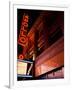 Low Angle View of a Theatre Lit Up at Night, Apollo Theater, Harlem, Manhattan, New York City-null-Framed Photographic Print