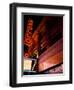 Low Angle View of a Theatre Lit Up at Night, Apollo Theater, Harlem, Manhattan, New York City-null-Framed Premium Photographic Print