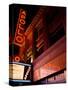 Low Angle View of a Theatre Lit Up at Night, Apollo Theater, Harlem, Manhattan, New York City-null-Stretched Canvas