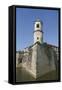 Low Angle View of a Tower, Latvia-null-Framed Stretched Canvas