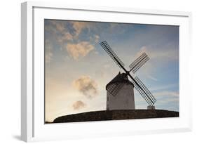 Low angle view of a traditional windmill, Don Quixote's Windmills, Consuegra, Toledo Province, C...-null-Framed Photographic Print