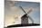 Low angle view of a traditional windmill, Don Quixote's Windmills, Consuegra, Toledo Province, C...-null-Mounted Photographic Print