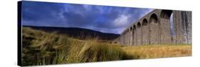 Low Angle View of a Viaduct, Ribblehead Viaduct, North Yorkshire, England, United Kingdom-null-Stretched Canvas