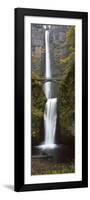 Low Angle View of a Waterfall, Multnomah Falls, Columbia River Gorge, Multnomah County, Oregon, USA-null-Framed Photographic Print