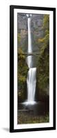 Low Angle View of a Waterfall, Multnomah Falls, Columbia River Gorge, Multnomah County, Oregon, USA-null-Framed Photographic Print