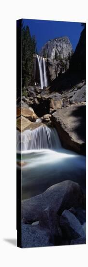 Low Angle View of a Waterfall, Vernal Falls, Yosemite National Park, California, USA-null-Stretched Canvas