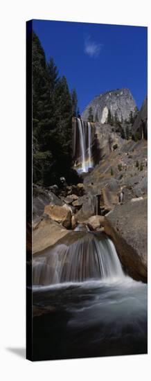 Low Angle View of a Waterfall, Vernal Falls, Yosemite National Park, California, USA-null-Stretched Canvas
