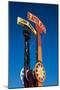 Low angle view of amusement park sign, Eilat, Negev, Red Sea, Israel-null-Mounted Photographic Print
