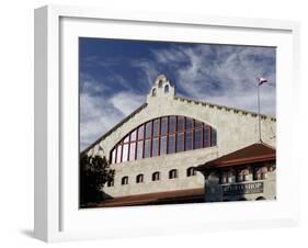 Low Angle View of an Amphitheater, Cowtown Coliseum, Fort Worth Stockyards, Fort Worth, Texas, USA-null-Framed Photographic Print