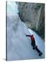 Low Angle View of an Ice Climber-null-Stretched Canvas