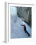 Low Angle View of an Ice Climber-null-Framed Photographic Print