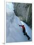Low Angle View of an Ice Climber-null-Framed Photographic Print