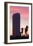 Low angle view of an office building, Tel Aviv, Israel-null-Framed Photographic Print