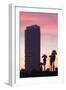 Low angle view of an office building, Tel Aviv, Israel-null-Framed Photographic Print