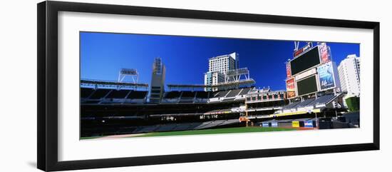 Low angle view of baseball park, Petco Park, San Diego, California, USA-null-Framed Photographic Print