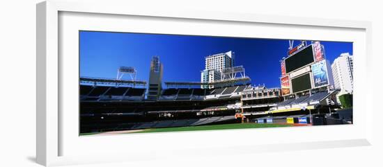 Low angle view of baseball park, Petco Park, San Diego, California, USA-null-Framed Photographic Print