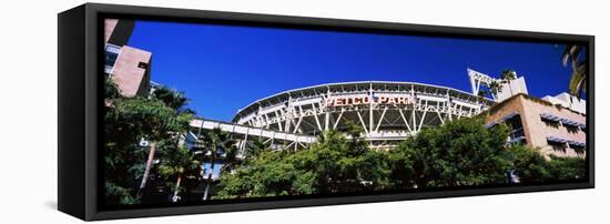 Low angle view of baseball park, Petco Park, San Diego, California, USA-null-Framed Stretched Canvas