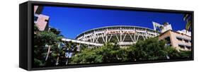 Low angle view of baseball park, Petco Park, San Diego, California, USA-null-Framed Stretched Canvas