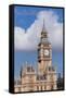 Low Angle View of Big Ben and Houses of Parliament, City of Westminster, London, England-null-Framed Stretched Canvas