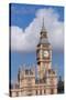 Low Angle View of Big Ben and Houses of Parliament, City of Westminster, London, England-null-Stretched Canvas