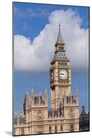 Low Angle View of Big Ben and Houses of Parliament, City of Westminster, London, England-null-Mounted Photographic Print