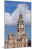 Low Angle View of Big Ben and Houses of Parliament, City of Westminster, London, England-null-Mounted Photographic Print