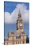 Low Angle View of Big Ben and Houses of Parliament, City of Westminster, London, England-null-Stretched Canvas