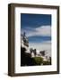 Low angle view of buildings along a street, Calle De Alcala, Centro, Madrid, Spain-null-Framed Photographic Print