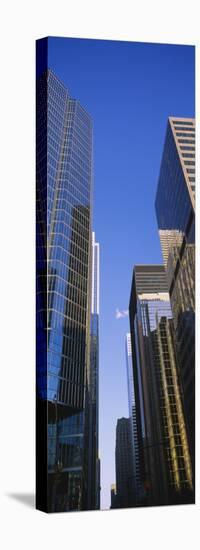 Low Angle View of Buildings in a City, Toronto, Ontario, Canada-null-Stretched Canvas