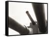 Low Angle View of Cannons on Battleship-null-Framed Stretched Canvas