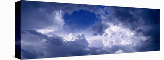 Low Angle View of Cumulus Cloud in the Blue Sky-null-Stretched Canvas