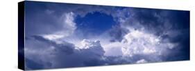 Low Angle View of Cumulus Cloud in the Blue Sky-null-Stretched Canvas