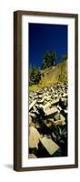 Low Angle View of Devil's Post Pile-null-Framed Photographic Print