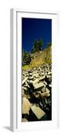 Low Angle View of Devil's Post Pile-null-Framed Photographic Print