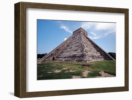 Low angle View of El Castillo Chichen Itza-George Oze-Framed Photographic Print