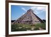 Low angle View of El Castillo Chichen Itza-George Oze-Framed Photographic Print