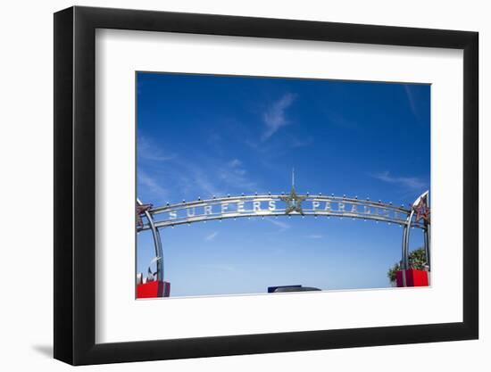 Low angle view of entrance of Surfers Paradise, City of Gold Coast, Queensland, Australia-Panoramic Images-Framed Photographic Print