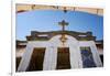 Low angle view of Haunted Diplomat Hotel, Baguio City, Luzon, Philippines-null-Framed Photographic Print